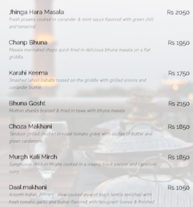Andaaz Restaurant Lahore Food Street Menu Prices Contact Number