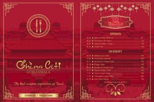 China Citi Restaurant Gujranwala Menu Prices Contact Number