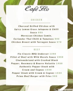 Cafe Flo Menu Prices 1