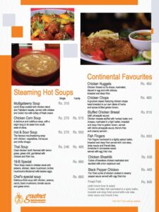 Gourmet Restaurant DHA Menu 1