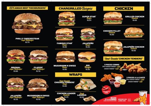 Hardee’s Faisalabad Menu Prices Contact Number Location Deals Address