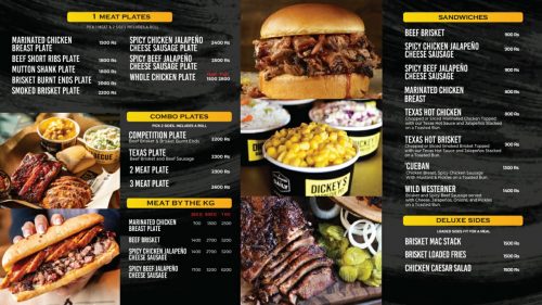 Dickey's Barbecue Pit Lahore Menu Prices, Contact Number, Location